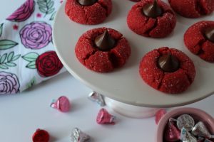 Sweet Carolina Red Velvet Peanut Butter Blossoms