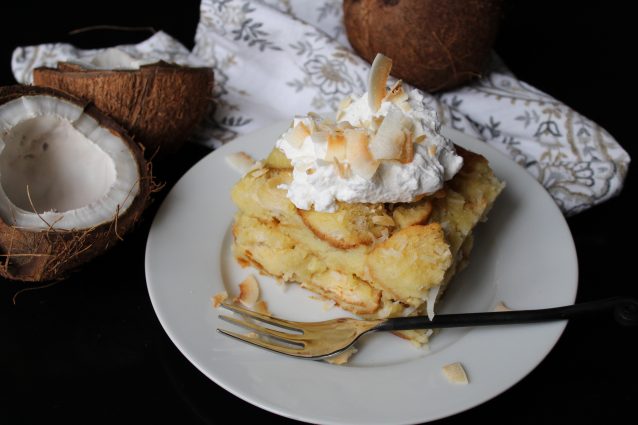 Sweet Carolina Creamy Coconut Bread Pudding