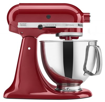 KitchenAid Artisan Tilt-Head Stand Mixer with Pouring Shield, 5-Quart, Empire Red